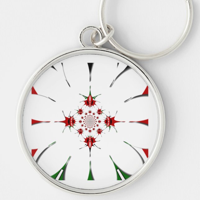 Beautiful Kenya Tapestry: Kenyan Flag Butterfly  Keychain (Front)