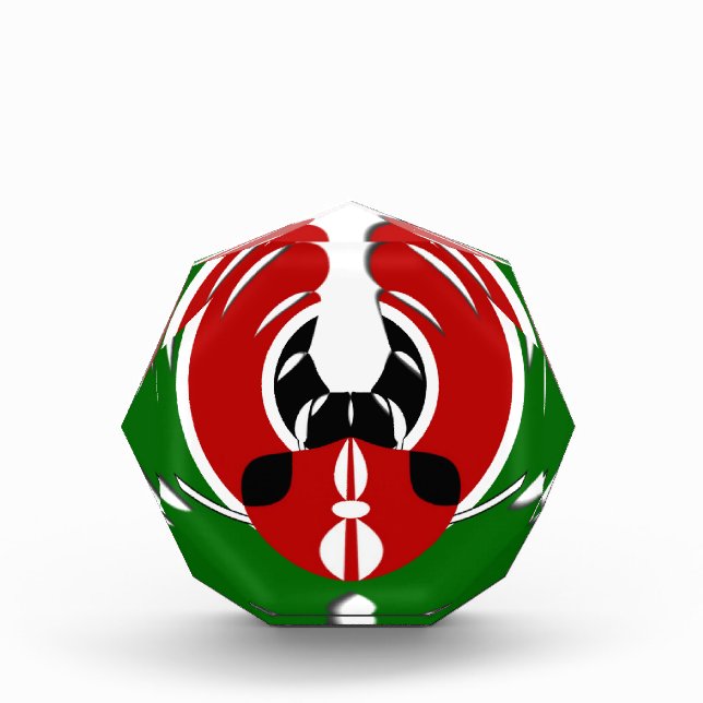 Beautiful Kenya Tapestry: Kenyan Flag Butterfly Mo Award (Front)