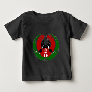Beautiful Kenya Tapestry: Kenyan Flag Butterfly Mo Baby T-Shirt