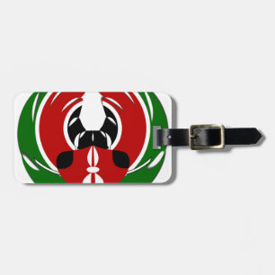 Beautiful Kenya Tapestry: Kenyan Flag Butterfly Mo Luggage Tag