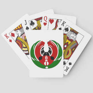 Beautiful Kenya Tapestry: Kenyan Flag Butterfly Mo Poker Cards