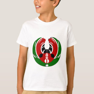 Beautiful Kenya Tapestry: Kenyan Flag Butterfly Mo T-Shirt