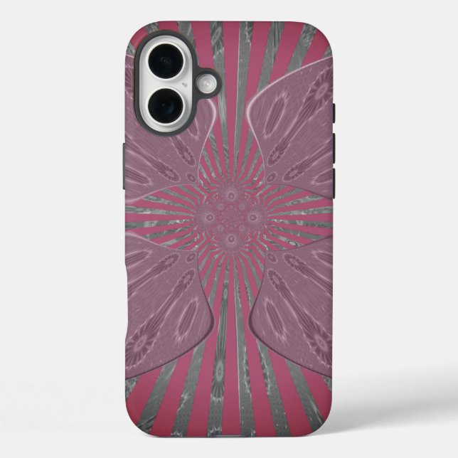 Beautiful Kenyan Purple Shade Zebra Safari Print Case-Mate iPhone Case (Back)