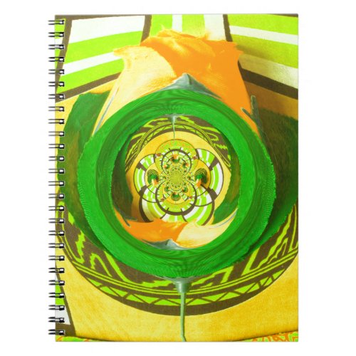 Beautiful Kenyan Yellow Rose Floral Graphic Design Notebook