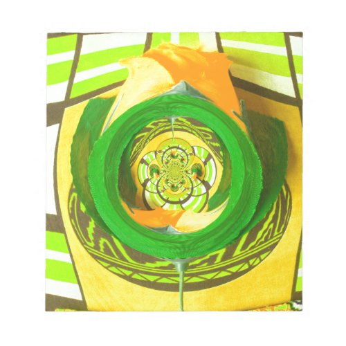 Beautiful Kenyan Yellow Rose Floral Graphic Design Notepad