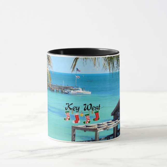 Beautiful Key West Christmas Mug (Center)