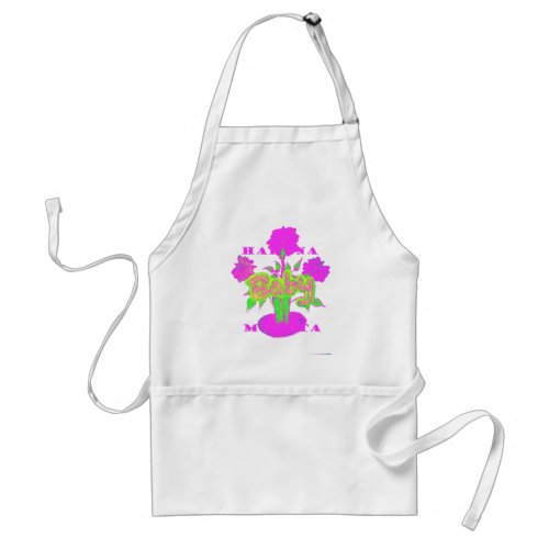 Beautiful kids Baby Girly Text Design Adult Apron