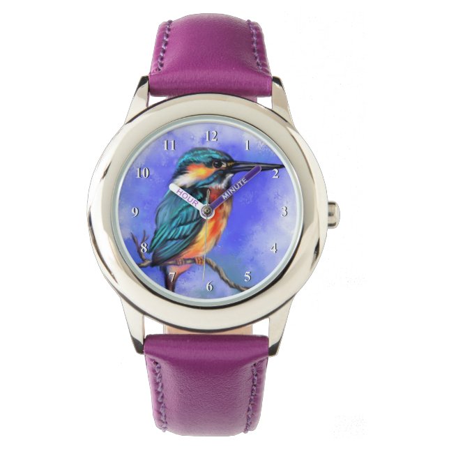 Beautiful Kingfisher Bird Watch (Front)