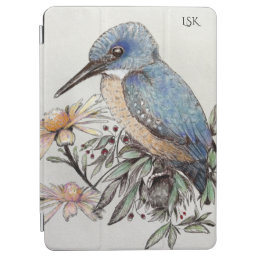 Beautiful Kingfisher bird watercolor art iPad Air Cover