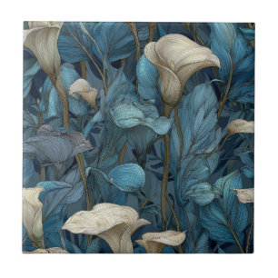 Beautiful Kitchen Calle Lilies Tile For Backsplash