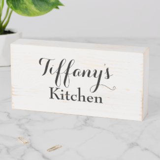 Beautiful Kitchen Wooden Box Sign