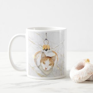 Beautiful kitty heart ornament COFFEE MUG