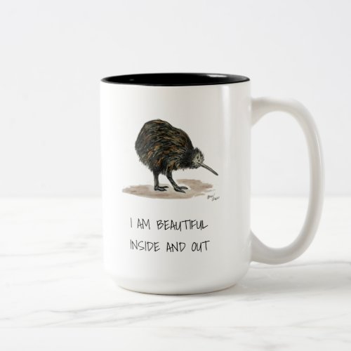 Beautiful Kiwi Affirmations Two_Tone Coffee Mug