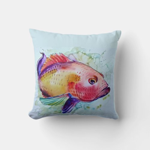Beautiful Koi Fish on a Pillow
