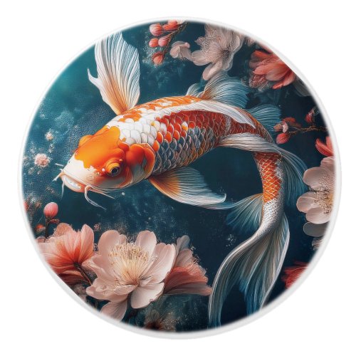 Beautiful Koi Fish Pond Knobs and Pulls