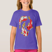 Beautiful Koi Fishes Cartoon Design