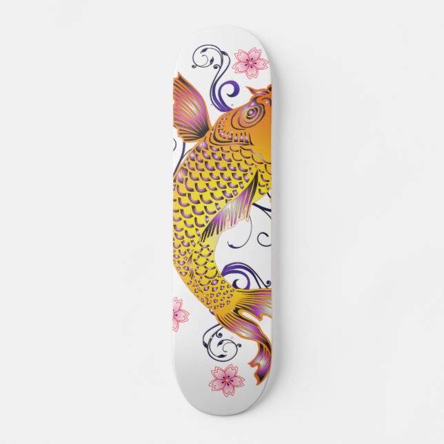 Beautiful Koi Skateboard Deck (Front)