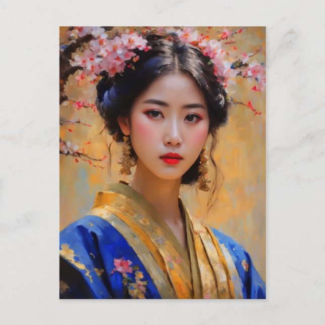 Beautiful Korean Lady Princess Postcard (Front)