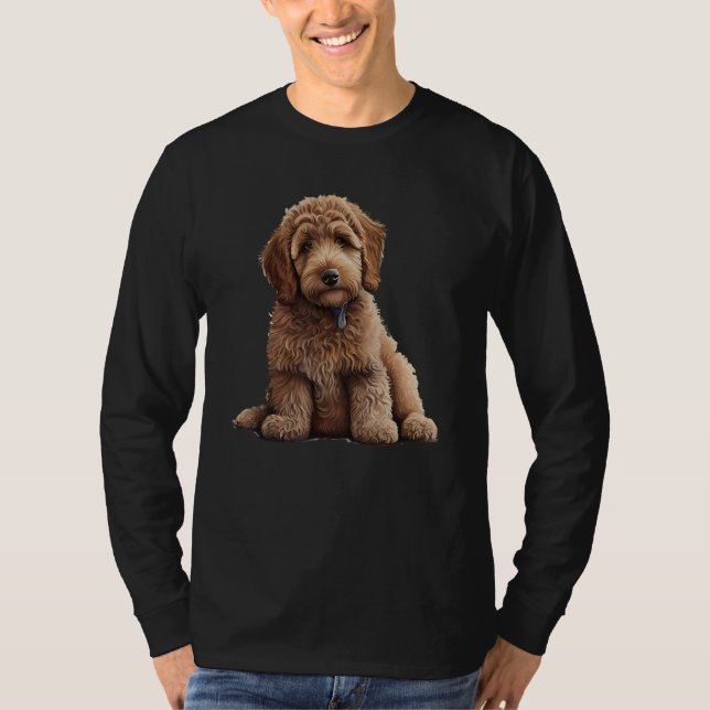 Beautiful Labradoodle Labrador Poodle Motif  Famil T-Shirt (Front)