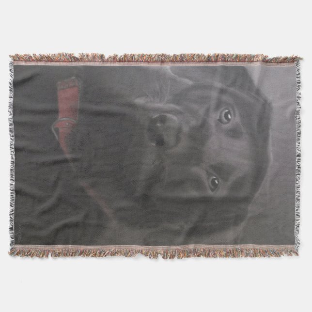 Beautiful Labrador Retriever Throw Blanket (Front)
