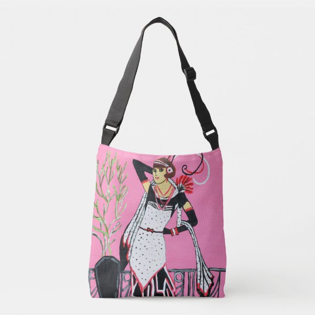 Beautiful lady crossbody bag  (Front)