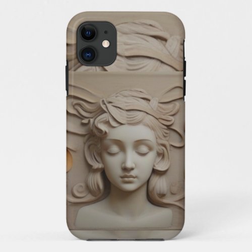 beautiful lady face  iPhone 11 case