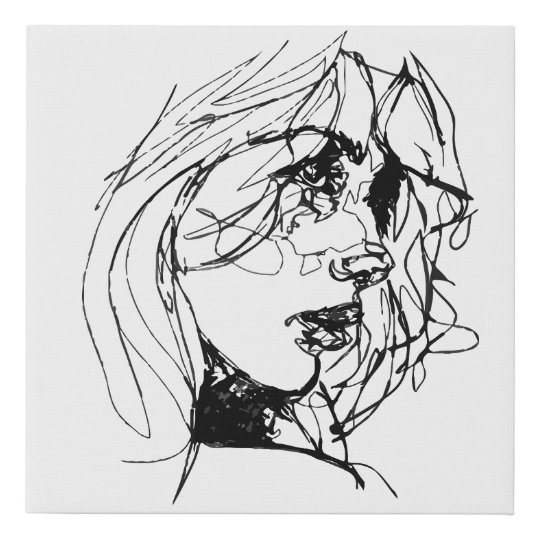 beautiful lady sketch