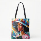 Beautiful Lady With Her Bible Floral