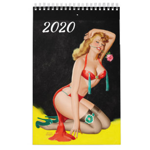 Beautiful lady's ! VINTAGE PIN UP GIRL 2020 Calendar