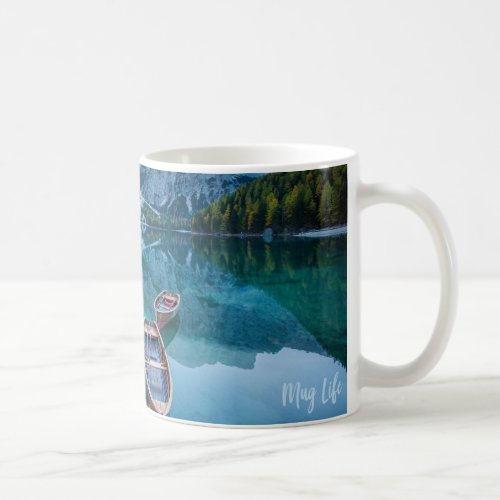 Beautiful Lake And Mountain Landscape Photo Coffee Mug