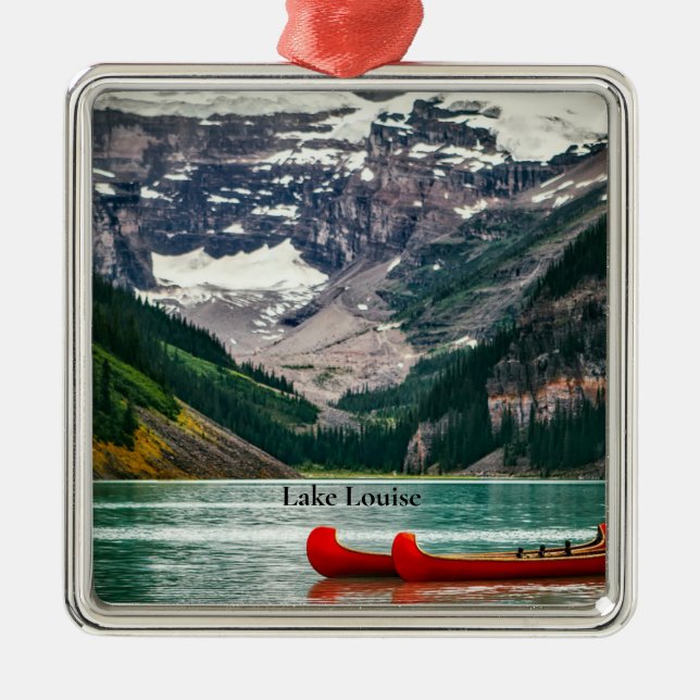 Beautiful Lake Louise, Canada Metal Ornament (Front)