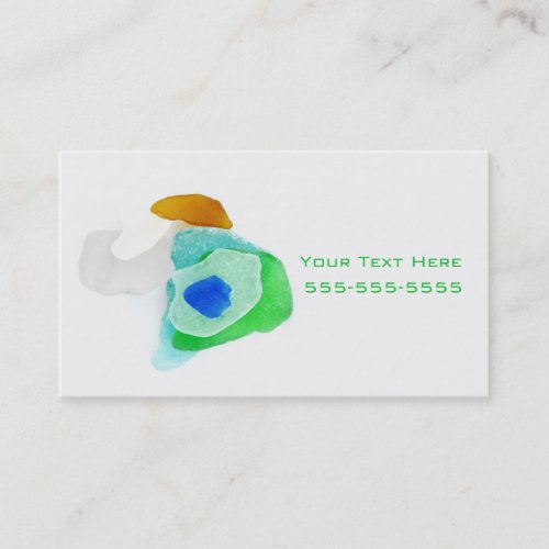 Beautiful Lake Michigan Beach Glass Business Card