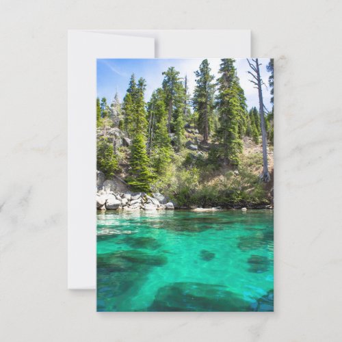 Beautiful Lake Tahoe Personalized Greeting Card