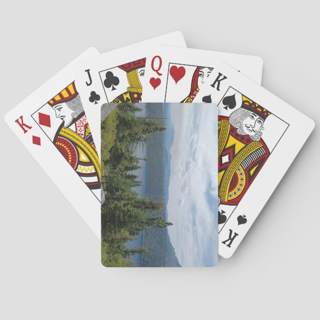 Beautiful Lake Tahoe Scenery Poker Cards (Back)