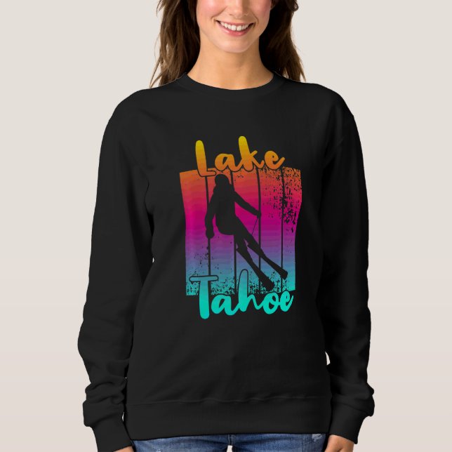 Beautiful Lake Tahoe Winter Sunset Sweatshirt (Front)
