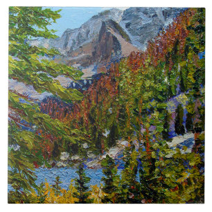 Beautiful Lake View Ceramic Tile