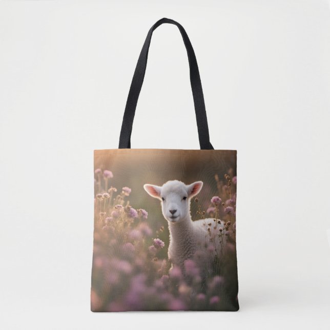 Beautiful Lamb Tote Bag (Front)