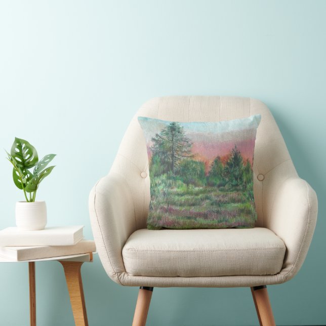 Beautiful Landscape Art Throw Pillow (Chair)