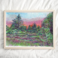 Beautiful Landscape Art Trees Art Print