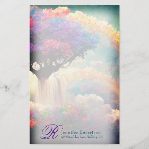 Beautiful Landscape Monogram Stationery