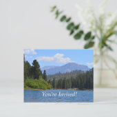 beautiful landscape picture graduation party invitation postcard | Zazzle