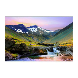 Beautiful Landscape Scenery of Iceland Acrylic Print
