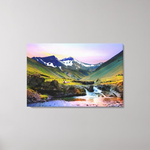 Beautiful Landscape Scenery of Iceland Canvas Print