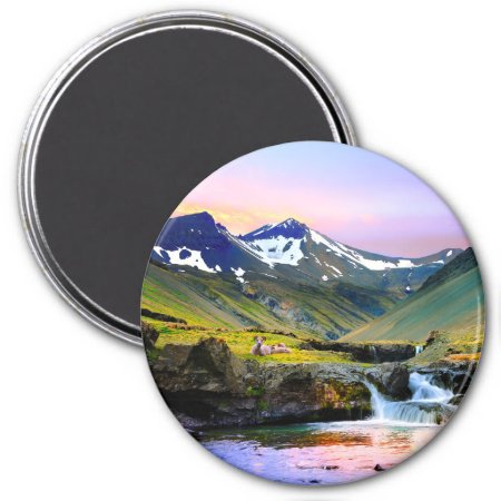 Beautiful Landscape Scenery Of Iceland Magnet