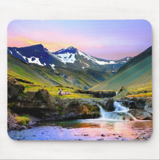 Beautiful Landscape Scenery of Iceland Mouse Pad