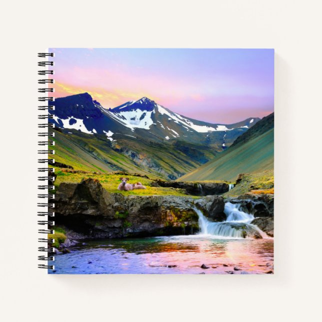 Beautiful Landscape Scenery of Iceland Notebook (Front)