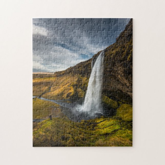Beautiful Landscape View of Seljalandsfoss Jigsaw Puzzle (Vertical)