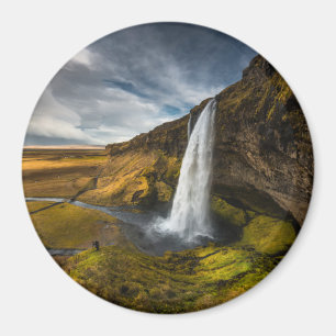 Beautiful Landscape View of Seljalandsfoss Magnet