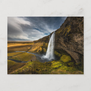 Beautiful Landscape View of Seljalandsfoss Postcard
