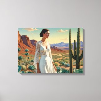 Beautiful Landscape with a Woman Spiritual Art